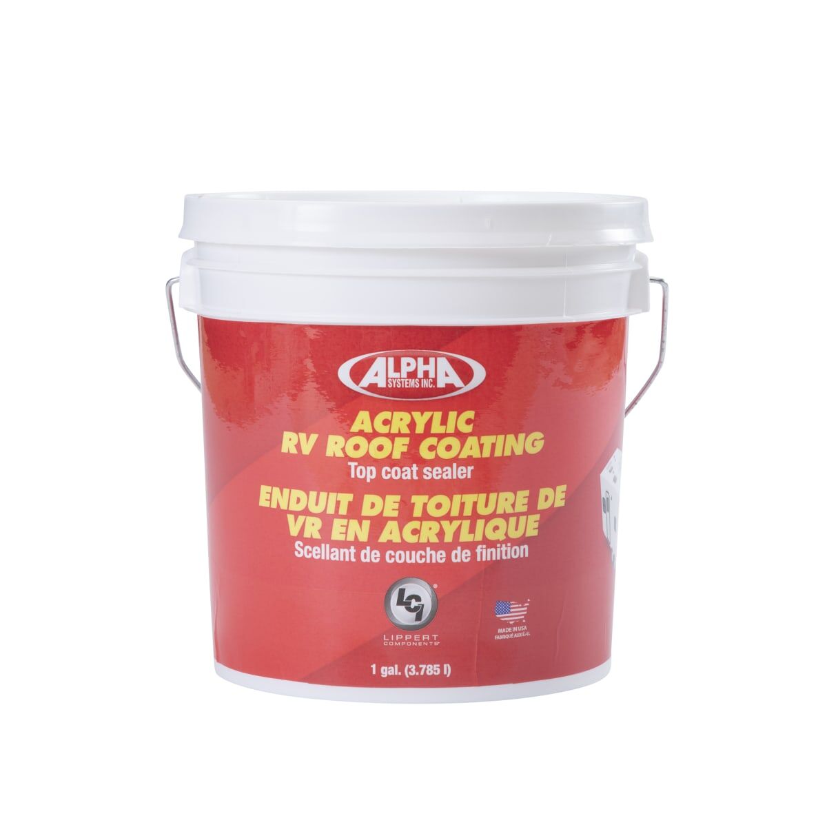 Lippert Roof Coating, White, 1 gal Pail - 862401