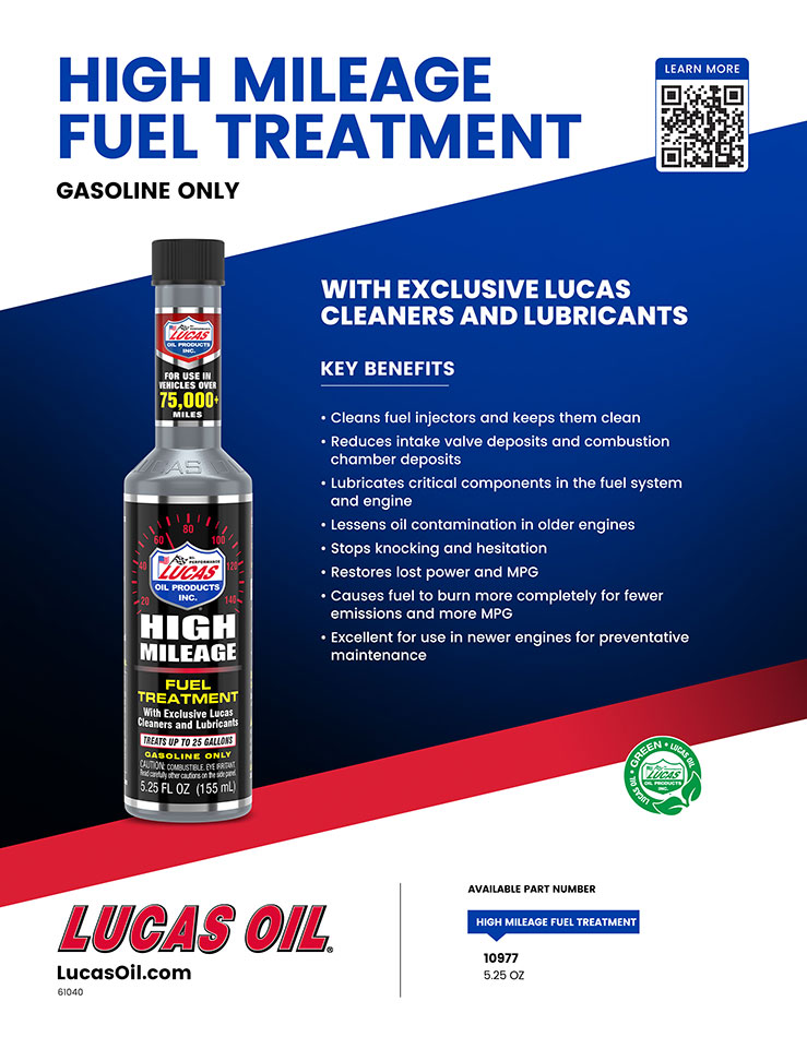 Lucas Oil Fuel Additive, Treats Up To 25 gal, 5.25 oz Bottle - 10977