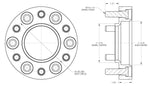 Spidertrax Wheel Spacer, 6 x 139.7 Millimeter/6 x 5.50 in Bolt Pattern, 31.75 Millimeter/1-1/4 in Thickness, Anodized Black, Set Of 2 - WHS036K