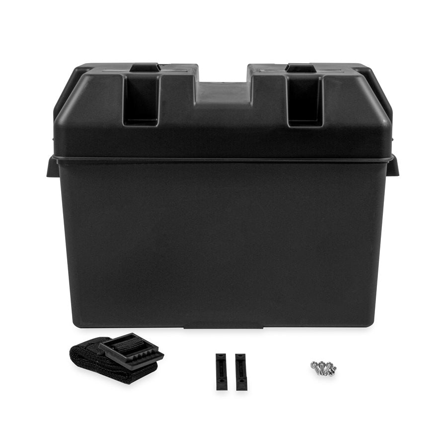 Camco Battery Box for Group 27, 30 and 31 Batteries, Black - 55372