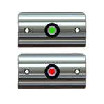 Taco Navigation Light, 3-3/8 in Length x 1-3/4 in Height x 5/8 in Depth, 0.6 amp At 12 V, Red And Green LED, Set Of 2 - F38-6602-1
