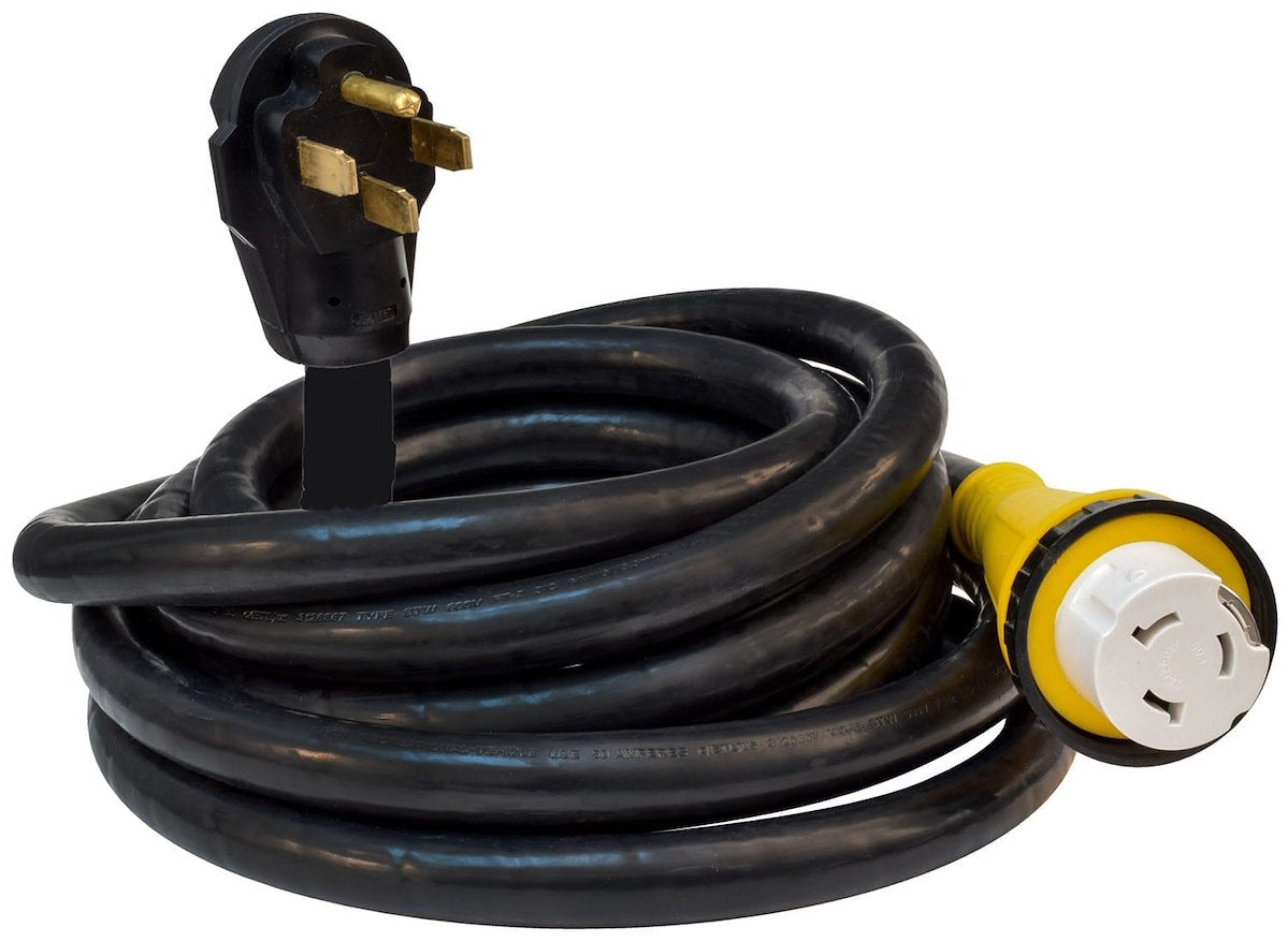 Valterra Power Cord, 50 amp, 25 ft Length, Black - A10-5025EDBK