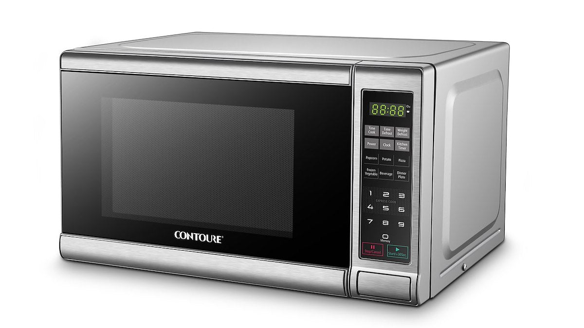 Contoure Microwave Oven, 0.7 Cubic ft Capacity, 700 Watts Cooking Power/1150 Watts Input Power, 10 in Height x 17 in Width x 13 in Depth - RV-787S