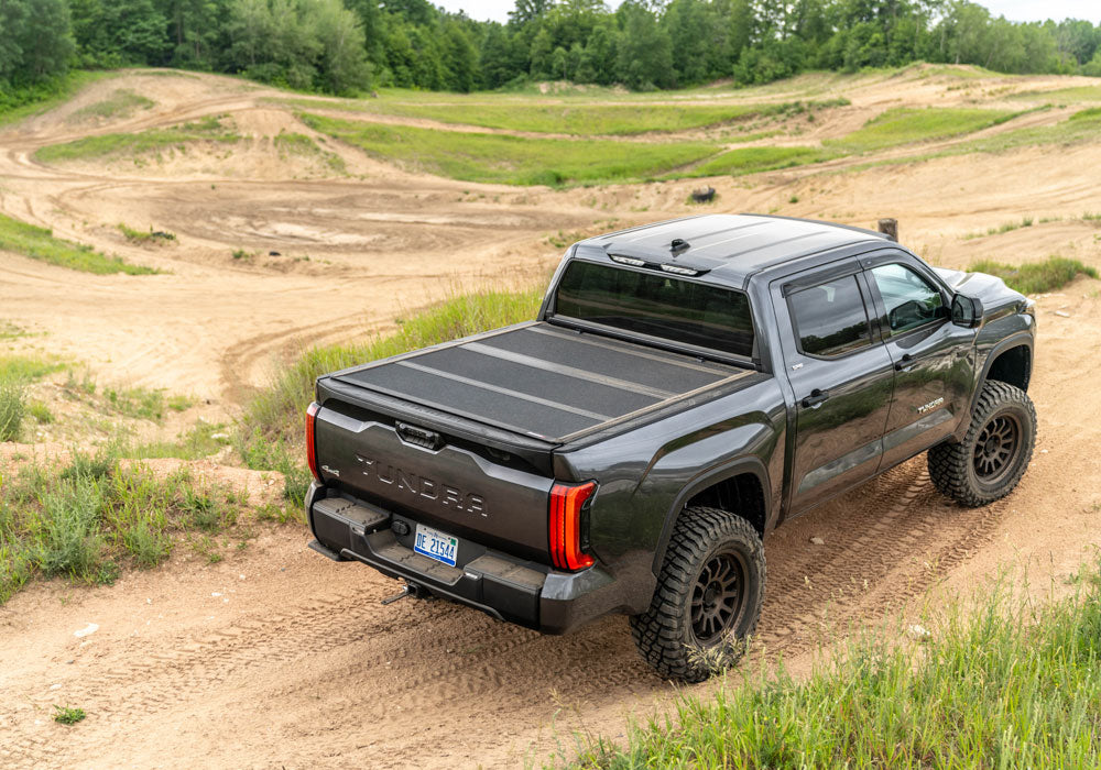 Extang Tonneau Cover, 2 Folds/3 Panels, Textured Powder Coated Matte Black, Aluminum - 80456