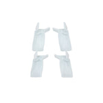 Camco Drip Rail Gutter Spout, White, Set of 4 - 42123