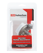 Suburban Mfg Propane Regulator, 1/4 in Female NPT Inlet x 3/8 in NPT Outlet, Outlet Pressure Of 11 in Water Column (WC), 160000 BTU Per Hour - 523002