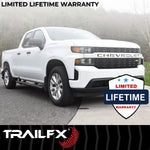 TrailFX Nerf Bar, TrailFX A4 Series, 4-1/2 in Hexagonal Straight, Titanium Black - AL4009B