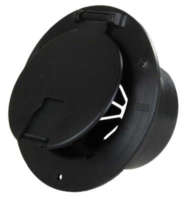 JR Products Electrical Cord Hatch, 3-1/2 in Cutout Dimension, 5-1/8 in x 2-3/8 in, Accepts Up To 30 amp/50 amp Cords - 541-3-A