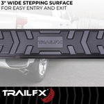 TrailFX Nerf Bar, TrailFX A4 Series, 4-1/2 in Hexagonal Straight, Titanium Black - AL4002B