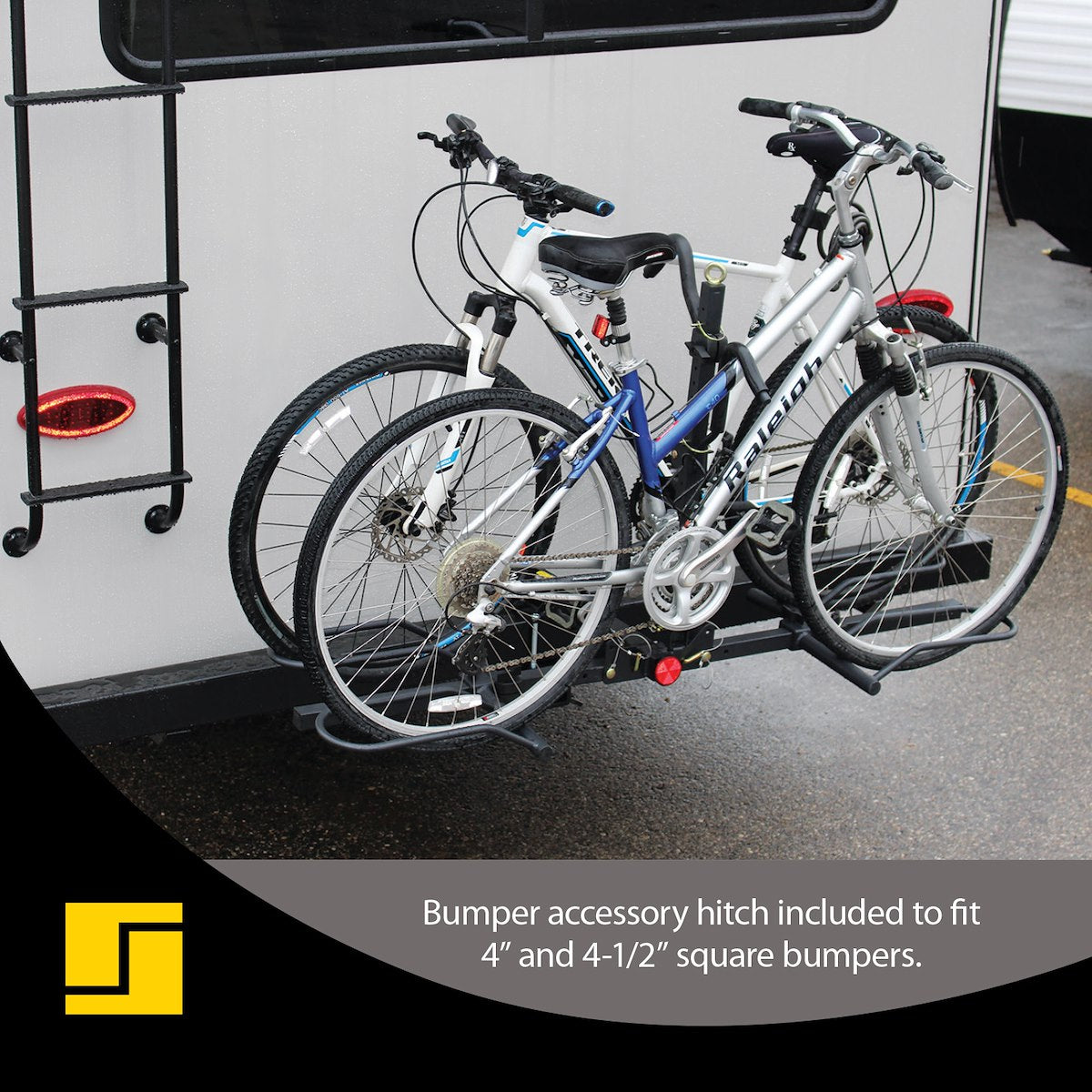 Stromberg Carlson Bike Rack, 2 in Receiver Hitch Mount, Holds 2 Bikes, Up To 80 lb Weight Capacity - BC-202BA