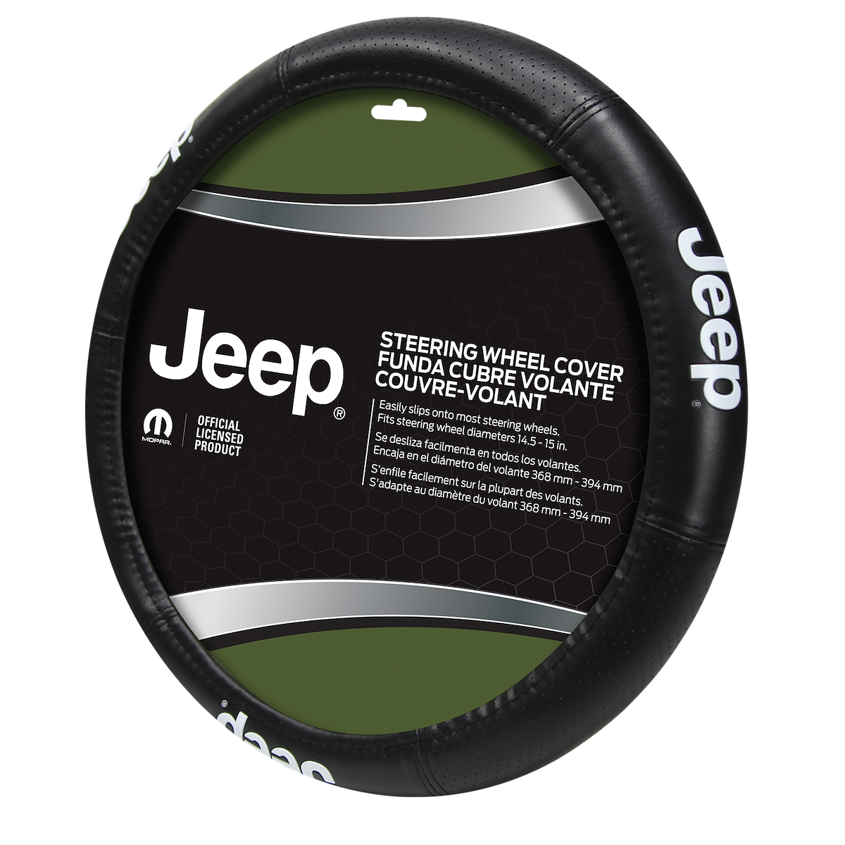 Plasticolor Steering Wheel Cover, Elite Series, For 14-1/2 To 15-1/2 in Wheels, Black - 006729R01