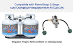 Flame King Propane Hose, Type 1 ACME Nut x 1/4 in Inverted Male Flare Connector, 18 in Length - E18INPT
