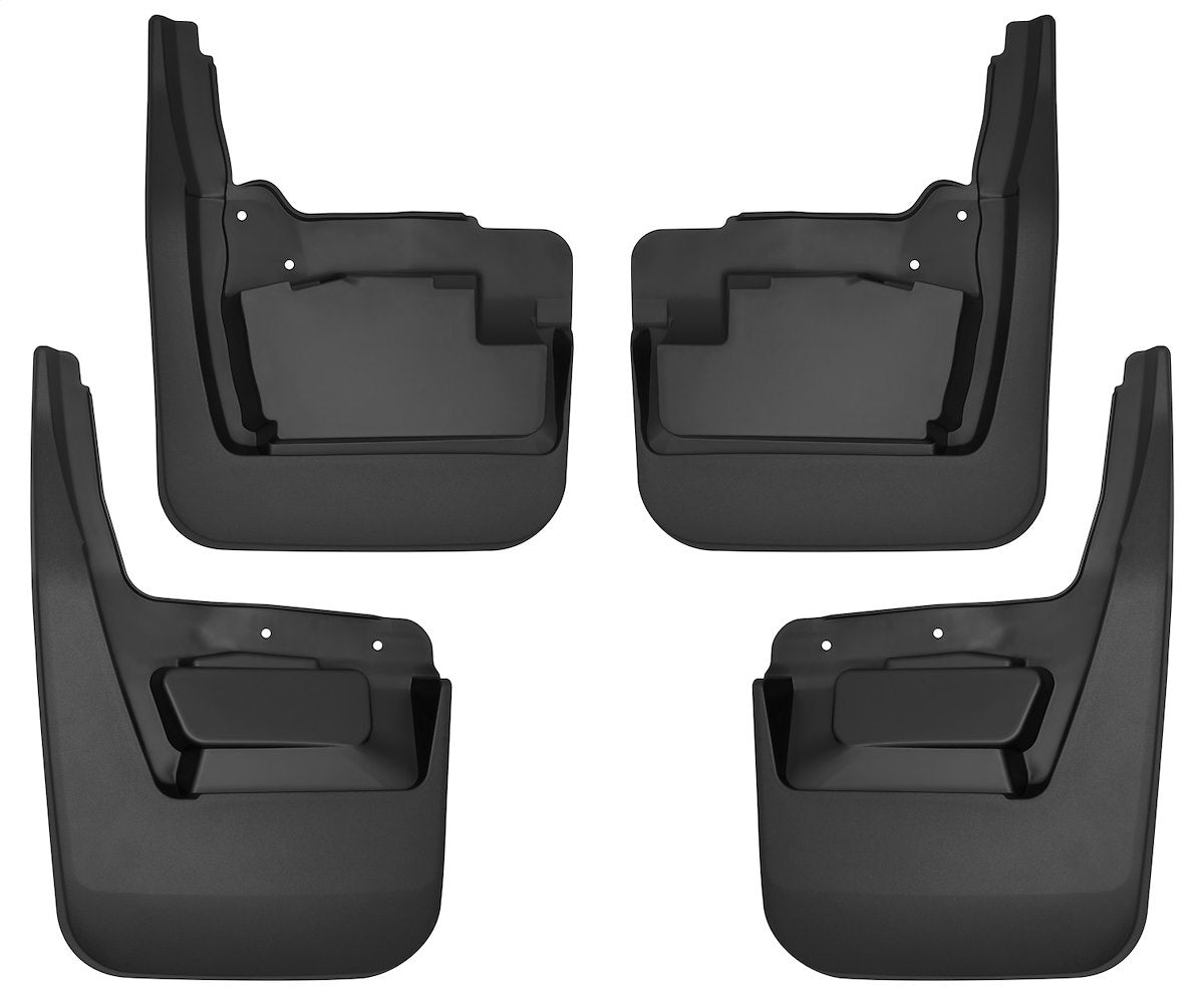 Husky Liners Mud Flap, Contoured, Black, Set Of 4 - 58276