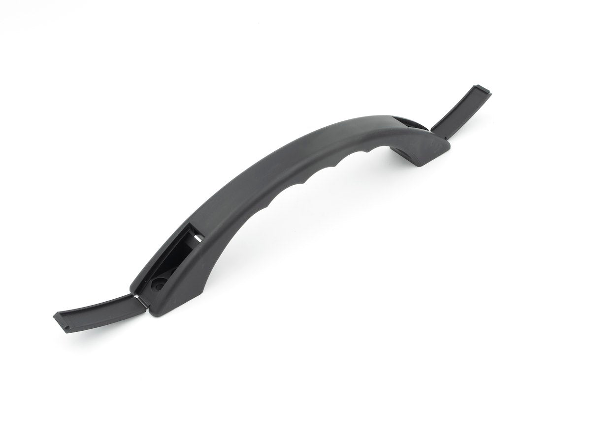 B&B Molders Exterior Grab Bar, Black, 9-7/8 in Overall Length, 8-7/8 in On Center Mounting Holes - 94165