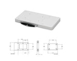 Minn Kota Trolling Motor Mount, RTA-17, White, With Stainless Steel Mounting Hardware/Locking Pin - 1854017