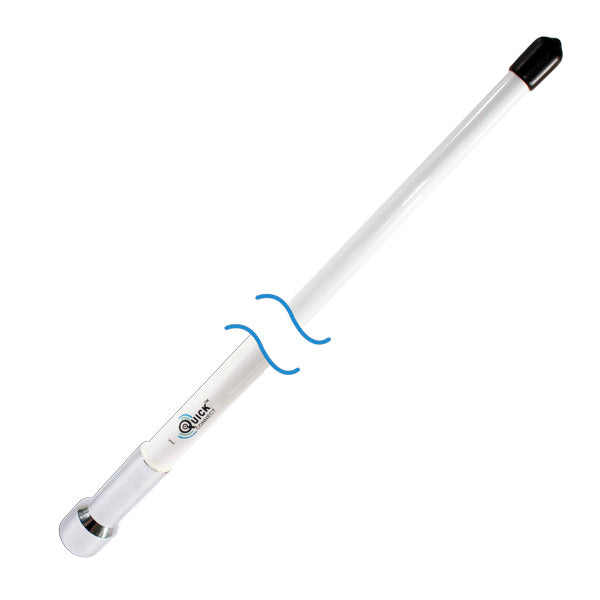Shakespeare VHF Radio Antenna, 4 ft Length, 3 dBi Gain, White - QC-4