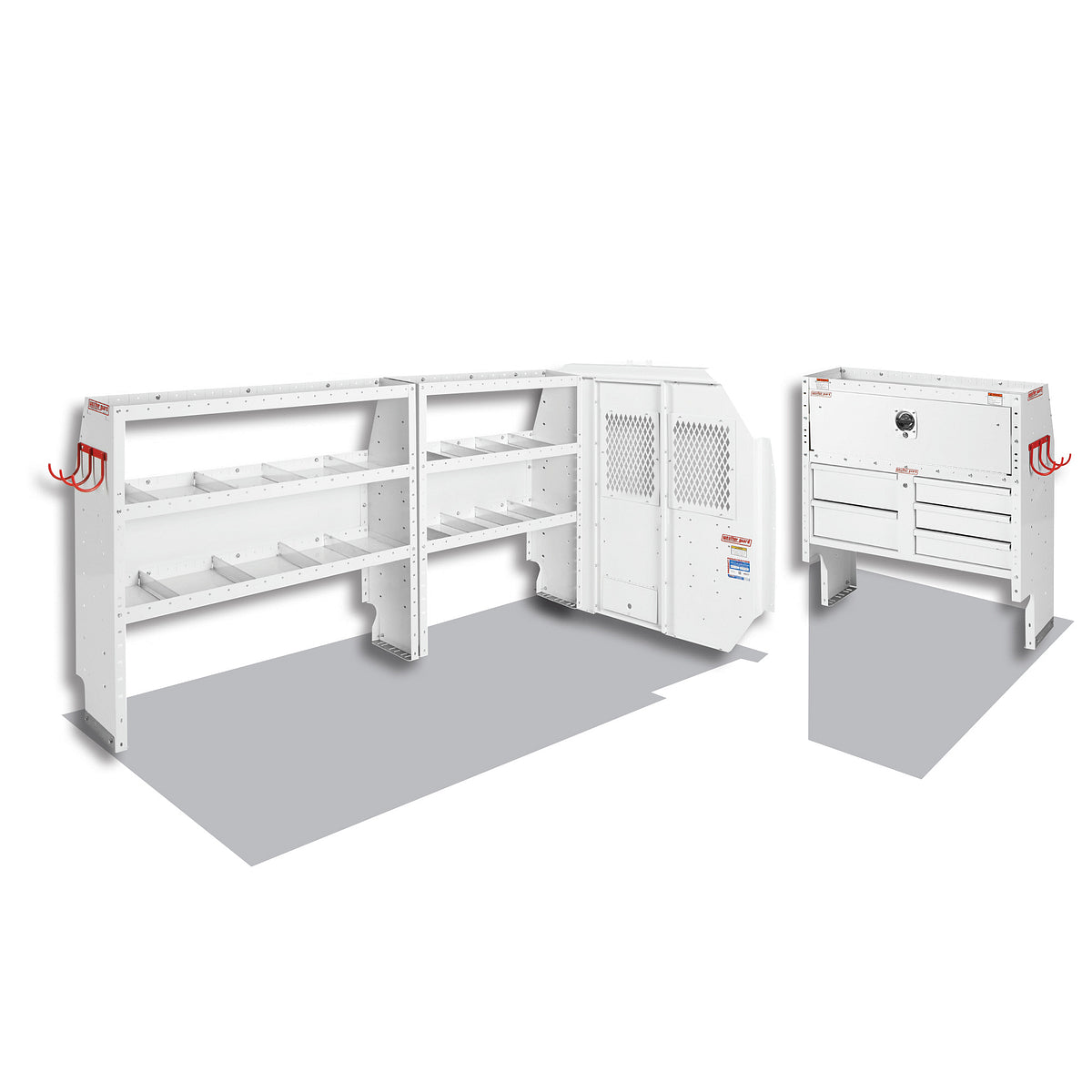 Weather Guard Van Storage System Kit, White - 600-8112R
