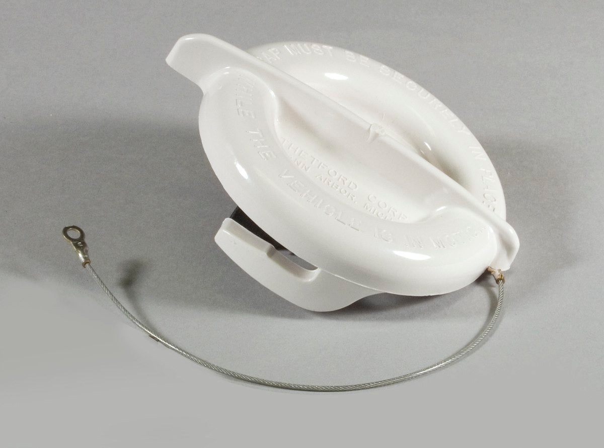 Thetford/ Norcold Sewer Waste Valve Fitting Cap, Electra Magic  Model 80 RV, White - 50126