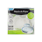 Camco Plate Holder, One For 7-1/4 in Plates and One For 10-1/4 in Plates, Bright White - 43601