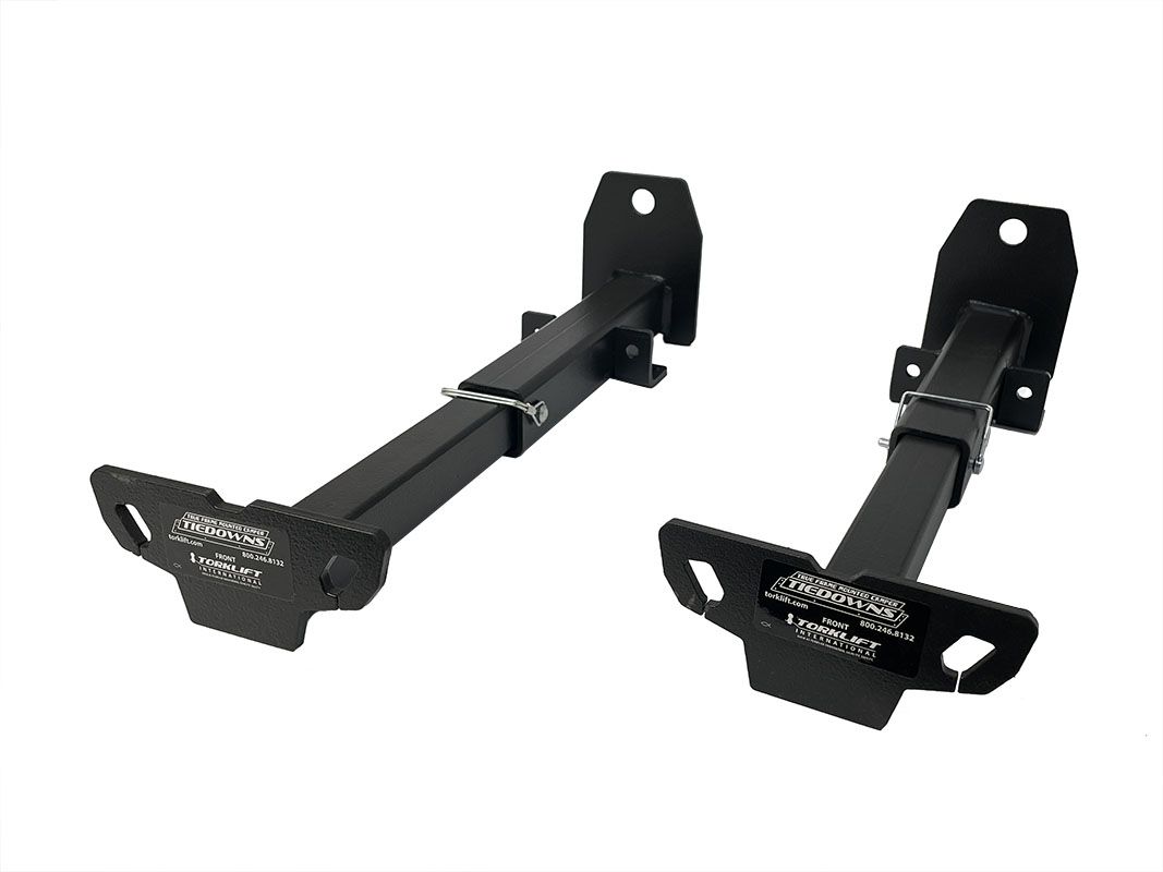Torklift Camper Tie Down, No Drilling Required, Black, Forged Steel, Set Of 2 - F2012