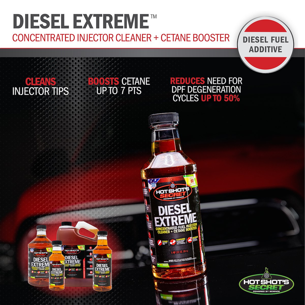 Hot Shot's Secret/ Lubrication Specialties Fuel Additive, Treats Up To 160 gal, 64 oz Jug - P040464Z