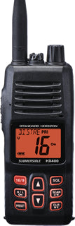 Standard Horizon VHF Radio, HX400, 5/1 Watts, Black - HX400