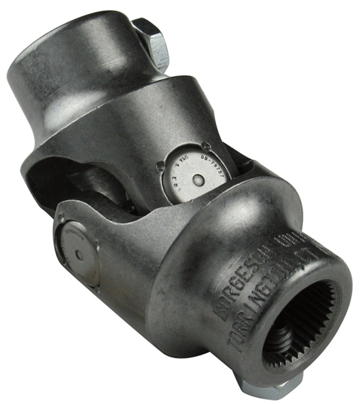 Borgeson Steering Shaft Universal Joint, 3/4 in - 36 Spline X 3/4 in DD, Steel - 013449