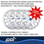 Coast2Coast Wheel Cover, 16 in, 7 Y Spoke, Set Of 4 - IWC46316S