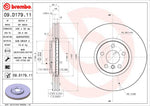 Brembo Brake Rotors 09D17911C02 product image 3
