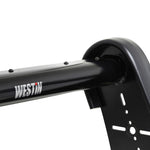 Westin Public Safety Bumper Push Bar, Black, HRPO Steel, 2-3/4 in Rubber Strip Uprights - 36-4045