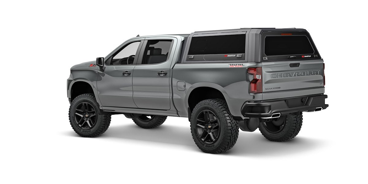 SmartCap Truck Cap, Holds Up To 330 lb When Moving And 770 lb When Parked, Matte Black, Stainless Steel - EV0108-MB