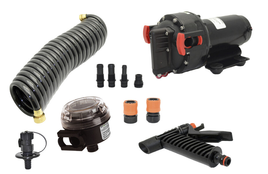 Johnson Pumps Boat Washdown Pump, 5.2 gal Per Minute, 12 V, 70 PSI - 64534