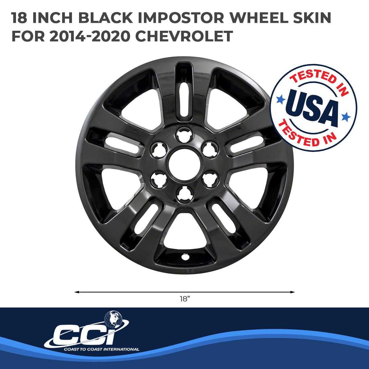 Coast2Coast Wheel Skins & Styled Wheel Covers IWCIMP377BLKN product image 2