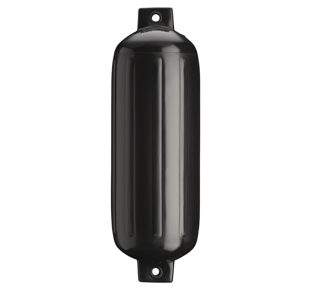 Polyform Boat Fender, G-Series, G-5 Black, 8.8 in Diameter x 26.8 in Length For 25 ft To 35 ft Boat - 49-941-328