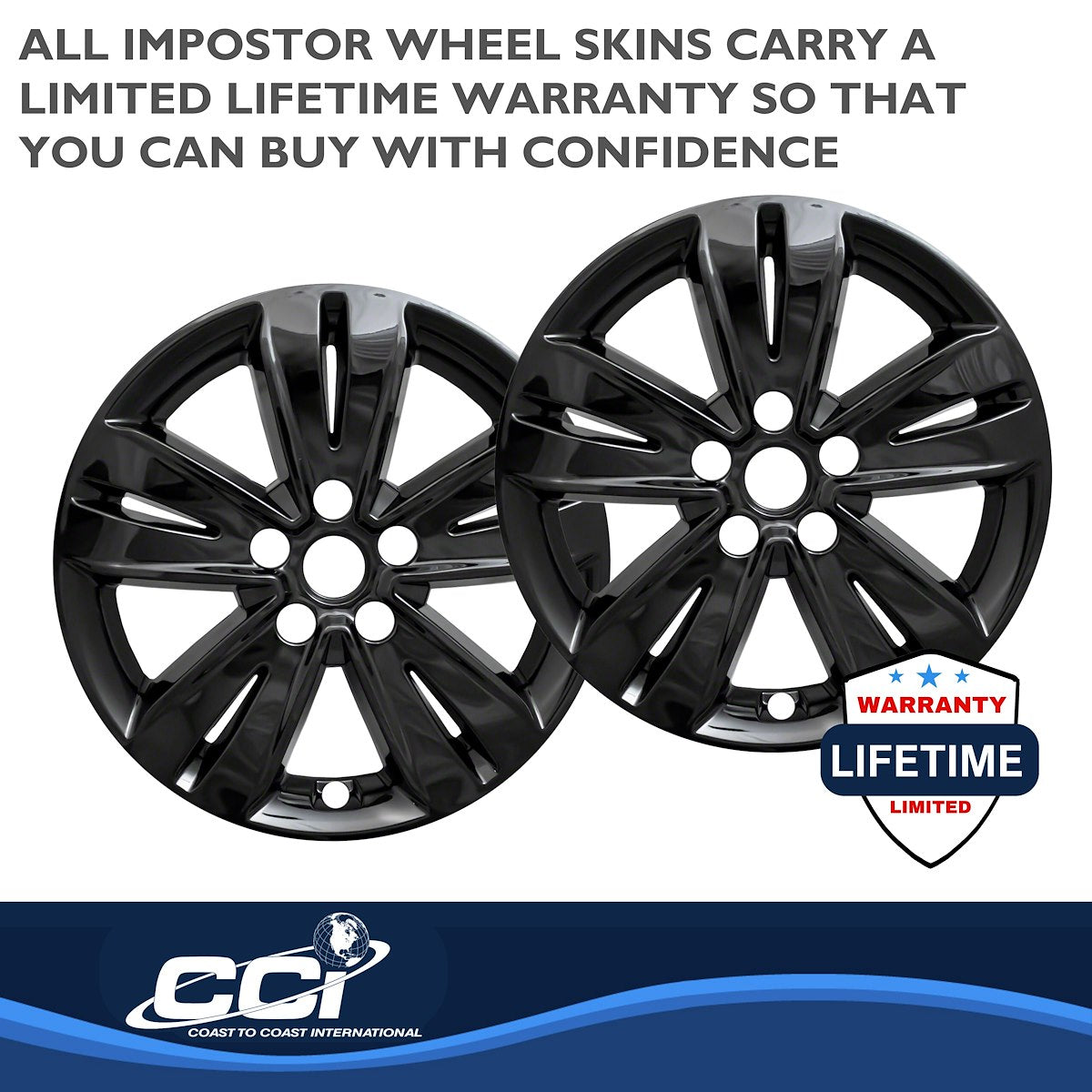 Coast2Coast Wheel Skins & Styled Wheel Covers IWCIMP446BLK product image 4