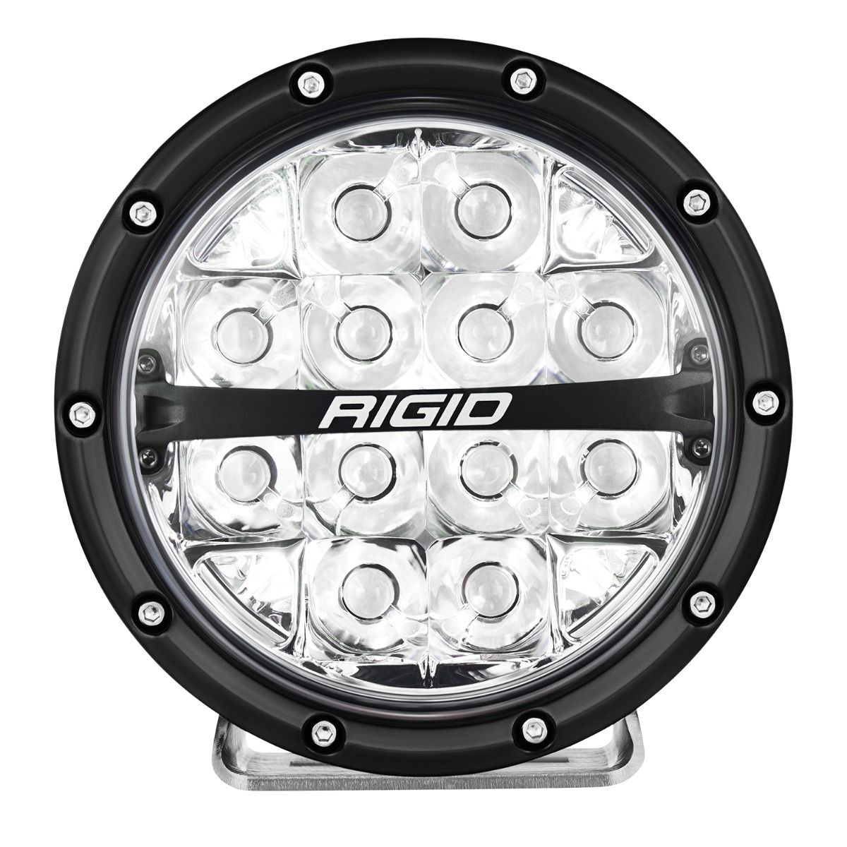 Rigid Industries Driving/Fog Light, 360 Series, LED Bulb, 6 in Round, Set Of 2 - 36412