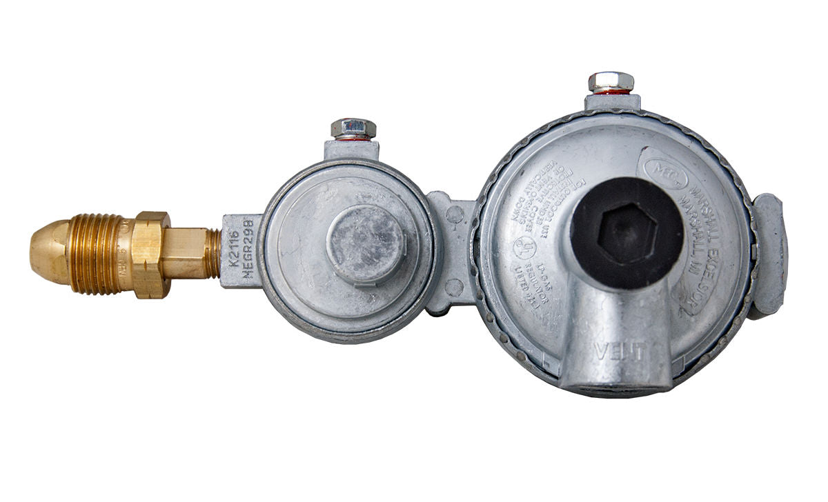 Marshall Excelsior Propane Regulator, POL Inlet x 3/8 in FNPT Outlet With 90 degree Vent, 175000 BTU - MEGR-295