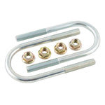 AP Products Leaf Spring Axle U Bolt Kit, 5.10 in Length, 2.38 in Width, 1/2 in - 20 Thread Size - 014-122073-2