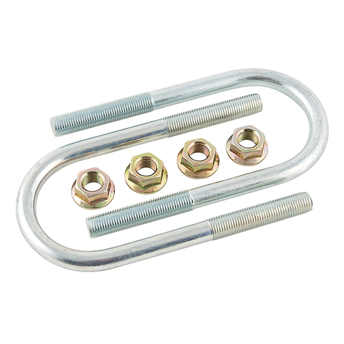 AP Products Leaf Spring Axle U Bolt Kit, 5.10 in Length, 2.38 in Width, 1/2 in - 20 Thread Size - 014-122073-2