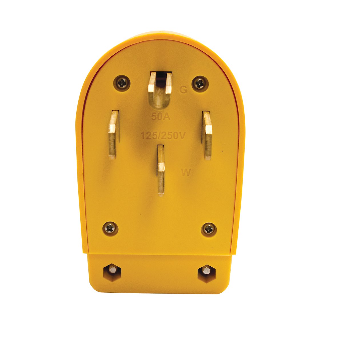 Marinco Power Cord Plug End, Replacement Plug For Marinco 6 Gauge Wires, 50 amp, 3 Prong Ends - 50MPRV