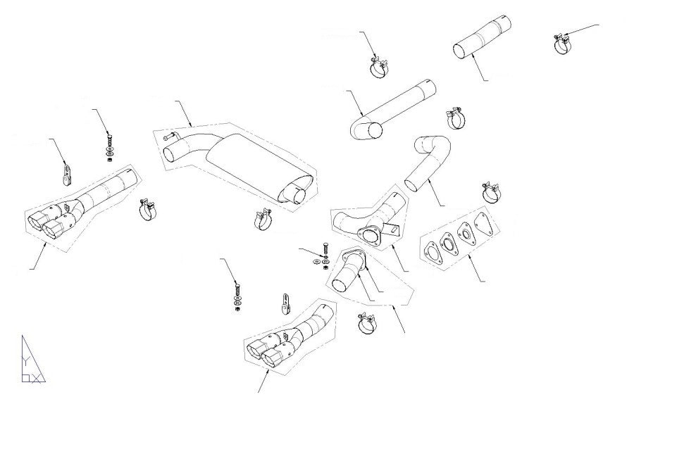 Borla Exhaust System Kit 14780 product image 2