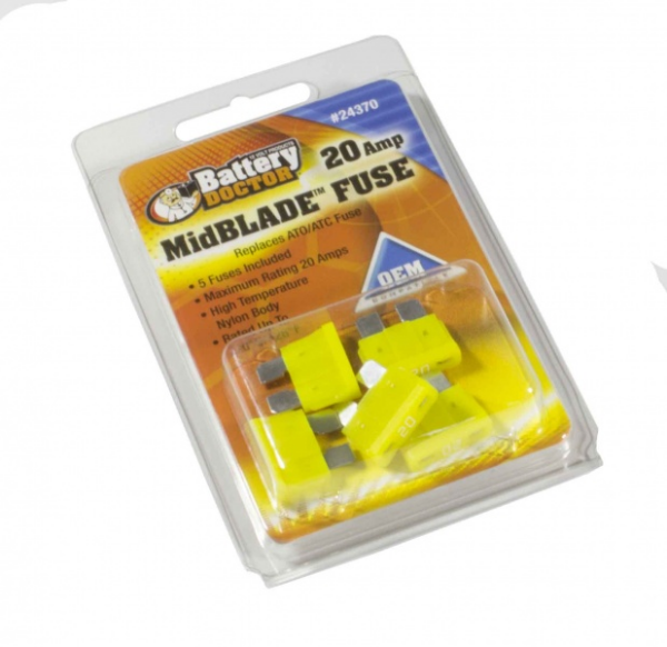 WirthCo Fuse, 20 Ampere, Pack of 5 - 24370