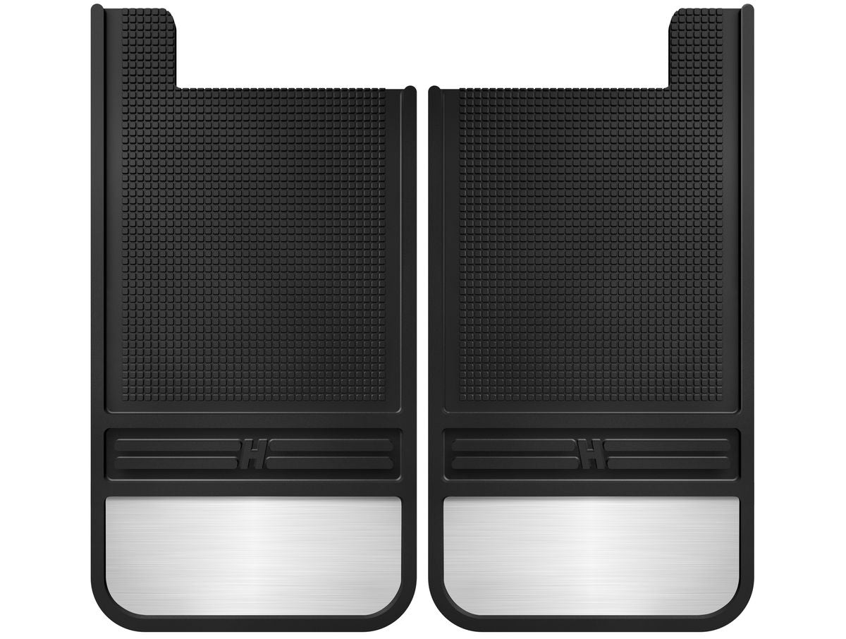 Husky Liners Mud Flap, Black, With Stainless Steel Weights, Set Of 2 - 55101
