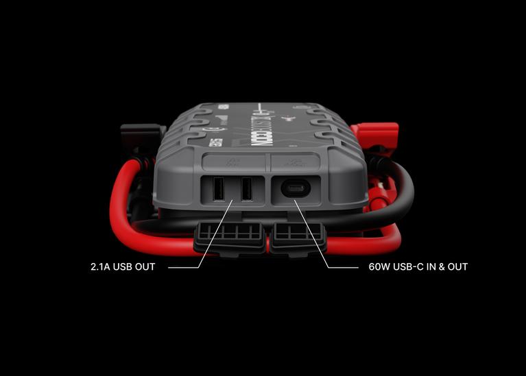 NOCO Battery Jump Starter, 99 Watt Hours Capacity Lithium-Ion Battery, 4250 Peak amp, 2.7 Hour Charging Time - GBX155