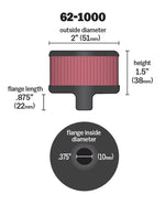 K&N Valve Cover Breathers and Components 62-1000 product image 5
