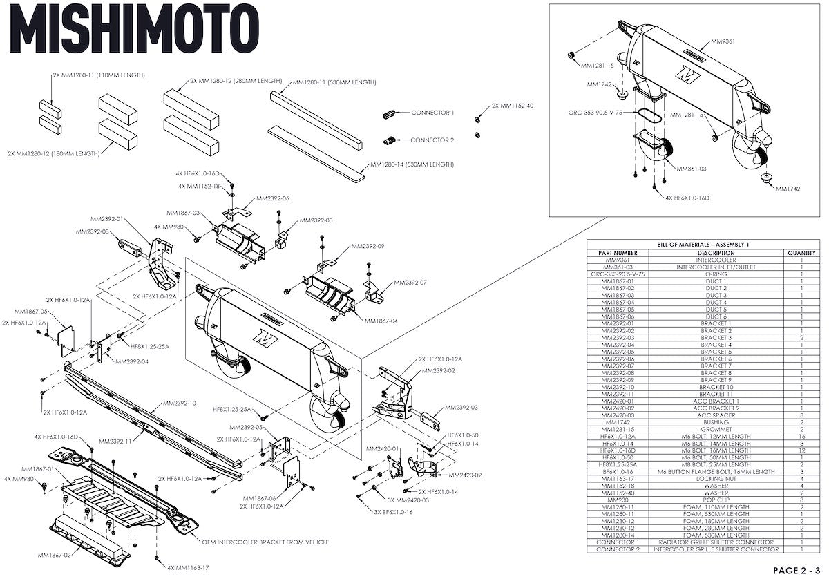 Mishimoto Intercooler Kit MMINT-BR23-21HKSLP product image 10