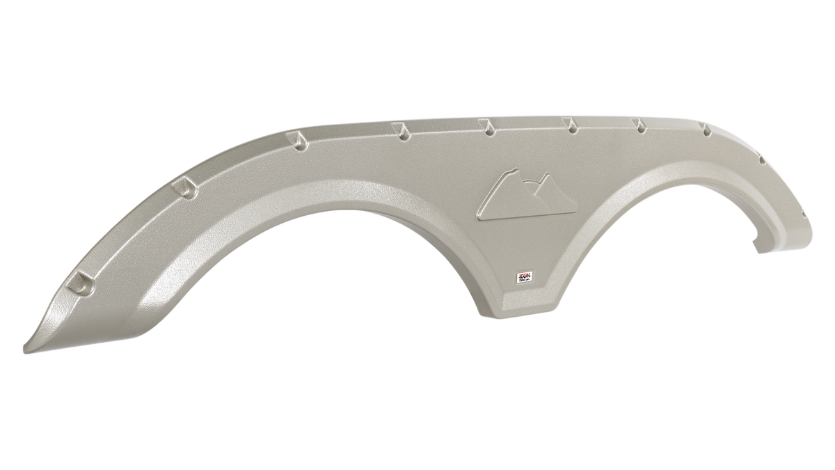 Icon Fender Skirt, 70-1/8 in Length x 11-1/4 in With 6 in Radius Wheel Arch, Black - 12551