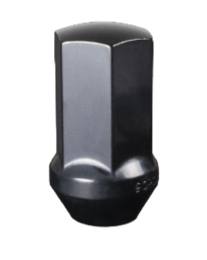 Gorilla Lug Nut, 14 Millimeter x 1.5 Thread Size, 60 degree Conical Lug, Black Chrome - 66148FSLBC