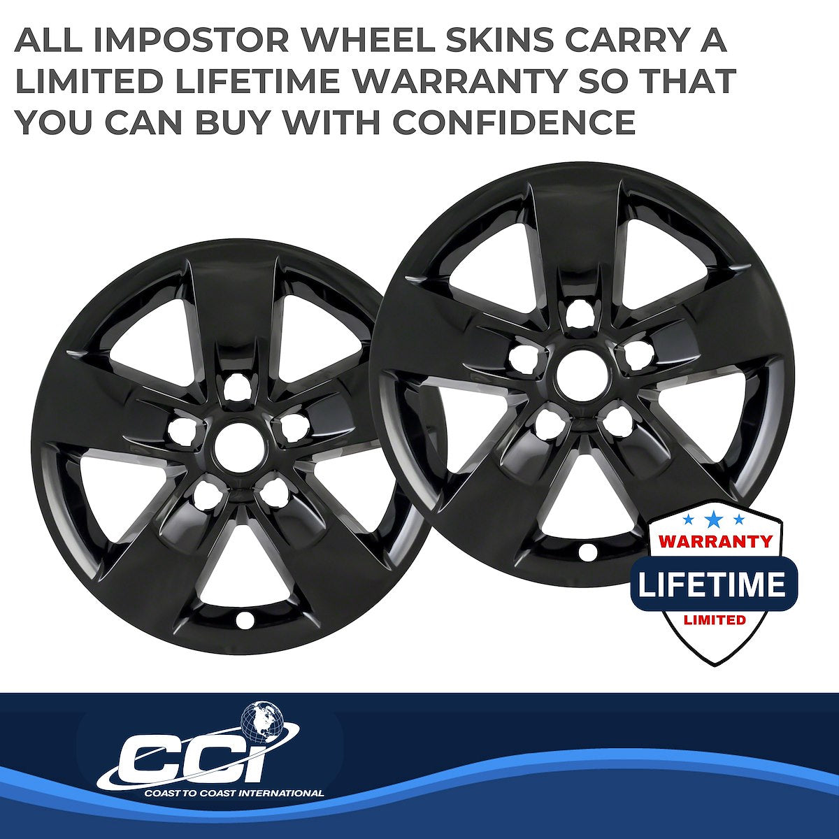 Coast2Coast Wheel Skins & Styled Wheel Covers IWCIMP345BLKN product image 3