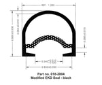 AP Products Slide Out Seal, 1 in Width x 1 in Height x 50 ft Length, Black - 018-2004